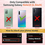 (3In1 Heart Case For Samsung Galaxy Note 10 5G/4G 6.3 Inch Women Cute Aesthetic Love Hearts Pattern Girls Black Gold Luxury Girly Design Cases Trendy Cover+Chain For Note10 Note10 5G