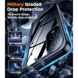 For Samsung Galaxy S25 Edge Case Waterproof, Built-In Lens & Screen Protector Military Grade Shockproof Dropproof Ip68 Underwater Full Body Phone Case For Galaxy S25 Edge 6.7"-Black