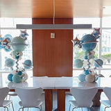 Balloon Sticks Stands With Cups - 6 Sets 28" Tall Balloon Column Stands Kits With Base For Table Top / Floor Centerpiece Holder Sticks For Parties Decoration