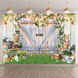 7X5Ft Spring Easter Photography Backdrops Garden Floral Grass Rabbit Eggs Background Bunny Stand Photo Banner Tapestry Booth Props