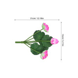 Artificial Lotus Flower, 2Pcs Artificial Lotus Flower Decor Fake Bouquets Centrepieces With Stems Floral Art For Home Office Table Wedding Party Centerpiece Decor