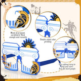 36 Pcs Greek Mythology Decor Ancient Greece Theme Eyeglasses Paper Glasses Frame Greece Photo Booth Props Greek Party Favors Toga Decorations For Greece God Birthday Party Supplies