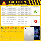 For Ipad Pro M2 12.9 Case 6Th/5Th/4Th/3Rd Generation 2022 2021 2020 2018 With