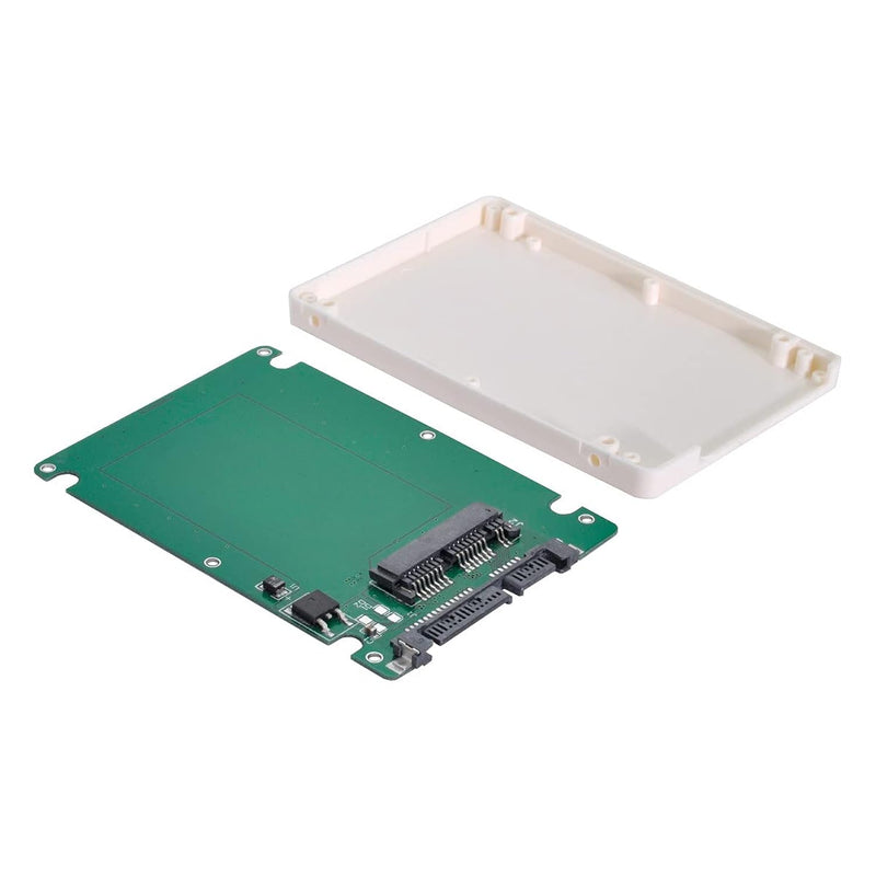 1.8" Micro Sata 16Pin Ssd To 2.5" Sata 22Pin 7+15 Hard Disk Case Enclosure Whi
