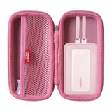 Hermitshell Hard Travel Case for Anker Zolo Power Bank, 10,000mAh /20,000mAh 30W Portable Charger (Pink)