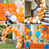 129Pc Burnt Orange Balloon Arch Kit – Halloween Thanksgiving Party Decor