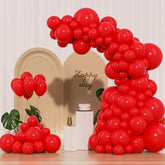 145 Pc Red Balloons (5", 10", 12", 18") Latex Arch Kit for Wedding/Party Decor