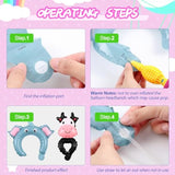Zoo Animal Inflatable Headbands Inflatable Wrist Balloons Cartoon Hand Head Wearing Balloons With Pump For Birthday Party Favors Carnival Decorations(60 Pcs)