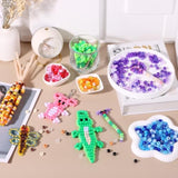 3400pcs Pony Beads, 36 Colors Plastic Beads for Jewelry, Crafts & Hair Braiding