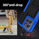 For Motorola Moto G Power 5G 2025 Case With 2 Pack Screen Protector, Military Grade Shockproof, Heavy Duty Robust Bumper Cover With Kickstand For Moto G Power 2025 Phone Case, Blue