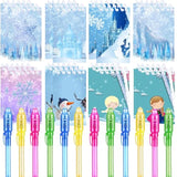 Frozen Party Favors |12 Invisible Ink Pen And 12 Mini Notepads| Frozen Party Goodie Bag Stuffers, Classroom Prizes, Party Supplies