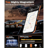Magnetic Phone Case for iPhone 17 Pro Max 6.9" - Compatible with Magsafe, Matte Finish, Military-Grade Protection, Anti-Slip Shockproof Bumper for Women and Men, Cosmic Orange/Black