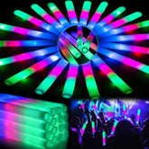 44 Pcs Foam Glow Sticks With 3 Modes Colorful Flashing, Foam Light Up Sticks, Led Light Sticks, Glow Sticks Party Pack For New Year, Wedding, Raves, Concert, Christmas