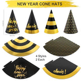 New Year 2026 Party Kit 41pcs Favors Hats Glasses Noise Makers