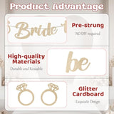 Bride To Be Banner, Pre-Strung Glitter Wedding Decorations For Reception, No Diy Bridal Shower Banner, Bride To Be Sign For Backdrop Ceremony Reception Bridal Shower Decorations