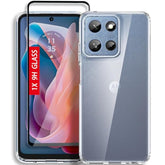 For Motorola Moto-G-2025 Case: Military-Grade Shockproof Phone Cover With Tempered Glass Screen Protector, Anti-Scratch & Reinforced Bumpers - Crystal Clear