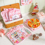 12 Pcs Christmas Pot Holders With Pocket Pink Nutcrackers Pot Holders For Kitchen Xmas Tree Hot Pads And Oven Mitts Pot Holders Winter Oven Glove For Cooking Baking Home Christmas Decorations