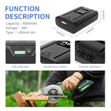 40V 4Ah Battery Replacement For Kobalt 40V Battery For Kobalt Kb640-03 Kb540C-06 Kb245-06 Kb240-06 Kb540-06,Rechargeable Lithium Ion Battery For Cordless Power Tools