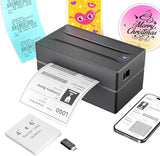 Bluetooth Thermal Shipping Label Printer: 4X6 Wireless Label Maker With Tape For Small Business - Compatible With Iphone, Android, Windows & Mac, Widely Used For Usps Ups Ebay Shopify Etsy