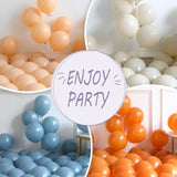 137Pcs Fall Thanksgiving Balloon Arch Kit Dusty Blue Orange for Baby Shower Party