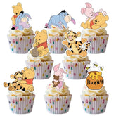 48Cs Cute Bear Cupcake Toppers For Birthday Party Cupcake Decorations Baby Shower Supplies