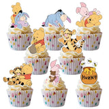 48Cs Cute Bear Cupcake Toppers For Birthday Party Cupcake Decorations Baby Shower Supplies