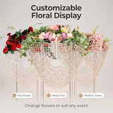 Wedding Decorations Party Decorations Event Decor Acrylic Wedding Centerpiece Flower Stand (Acrylic, Tall 80*60Cm)