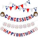 Baseball Party Banner Set β 5 Sports-Themed Garlands & Pennant Flags for Kids' Birthday Decor