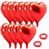 18 Inch Red Mylar Heart Balloons Foil Balloons For Valentines Day Wedd