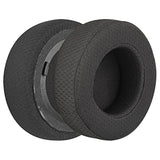 Geekria Comfort Mesh Fabric Replacement Ear Pads for Corsair Virtuoso RGB/Wireless SE/Wireless XT Headphones Ear Cushions, Repair Parts (Black)
