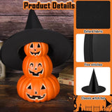 12 Pieces Halloween Costume Witch Hat With 100 Yards Hanging Rope For Halloween Yard Decoration