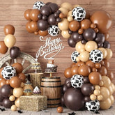 Cow Print Balloon Arch Kit: Farm Party Decor