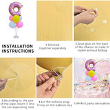 Donut Balloon Centerpiece Kit – 2 Stands with Foil & Pastel Balloons for Party Decor