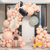4 Pcs 4D Standing Pet Dog Foil Balloons Cute Puppy Balloons for Baby Showers