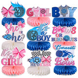 Burnouts or Bows Table Centerpieces for Gender Reveal Party Decorations