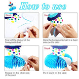9-Piece Rainbow Birthday Table Decorations Pom Poms for Kids & Baby Shower
