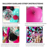 Mini Mouse Balloon Garland Arch Kit Light Pink Rose Red Black Bot Latex Balloons Confetti Balloon Bow Heart Love Foil Balloons Set For Baby Shower Decorations Birthday Party Supplies