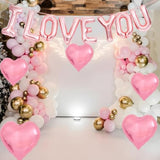 16In I Love You Balloons, 6Pcs Heart Shaped Balloons, Perfect For Bachelor,Bachelorette Parties, Engagement Parties, Valentine'S Day, And Bridal Parties.