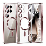 For Samsung Galaxy S22 Ultra Case.Soft Tpu Electroplated Frame Cover With Clear Back.Drop Tested Protective Full Body Case.Thin Light Slim (Rose Gold, S22 Ultra)