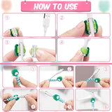 32 Pieces Colorful Cartoon Charger Cable Protectors Usb Charger Cable Saver Silicone Animal Buddies Flexible Wire Protectors For Most Cellphone Data Lines (Nice Style,2 X 3 Cm, 1.8 X 2 Cm)