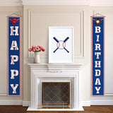 Baseball Happy Birthday Porch Banner Boy Sports Themed Birthday Party