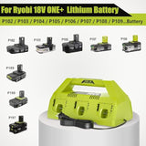 18V Battery Charger Replacement For Ryobi 18V Battery,6-Port Charger Station For Lithium-Ion One+ Batteries P100 P102 P103 P105 P107 P108 P189 P190 P193 P197,For Ryobi Charger P135 P117 P118