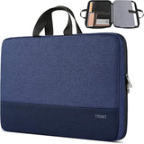 14 Inch Laptop Sleeve, Tsa Laptop Case With Handle, Water Resistant Protective Computer Carrying Case, Compatible With Hp Dell Lenovo Asus Notebooks, Gift For Men Women, Dark Blue