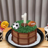 32 Pcs Mini Foam Balls Sports Cupcake Toppers 1.6 Inch Basketball Soccer Stress Ball Small Football Baseball Cake Topper Sports Party Favors For Birthday Party Supplies Decoration(Mixed Balls)