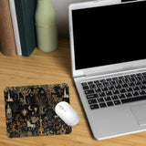 Medieval Dark Academia Witchy Mouse Pad, Small Mouse Pad For Desk, Office Desk Accessories, Non-Slip Rubber Base Mouse Pad For Wireless Mouse Computer Laptop, 9.5X7.9 Inch