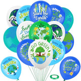 36pcs Happy Earth Day Balloons, Blue Green Earth Party Decorations Latex Balloon Earth Day Party Supplies Balloons for Environmental Protection Activities Decoration, Save Earth Balloon