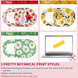 Cute Laptop & Phone Camera Cover 3-Pack Ultra-Thin Flowers Privacy Slider