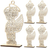 18 Pcs Guardian Angel Wings Boy Wooden Baptism Centerpiece For Table,Centros De Mesa Para Bautizo, Religious Baptism Favors For Baby Shower Wedding Party Decor