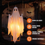 Halloween Hanging Ghost Decorations, 5FT Swinging Ghost with Remote Lights