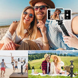 Mini Tripod Compatible with DJI OSMO Pocket 3, Stable Portable Pocket Stand, Desk Small Handheld Selfie Stick with 1/4" Screw